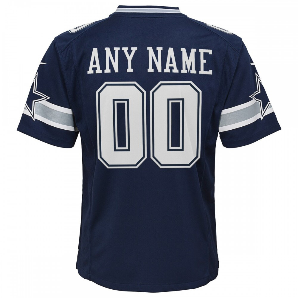 Dallas Cowboys Nike Youth Custom Game Jersey - Navy-Profan Arena